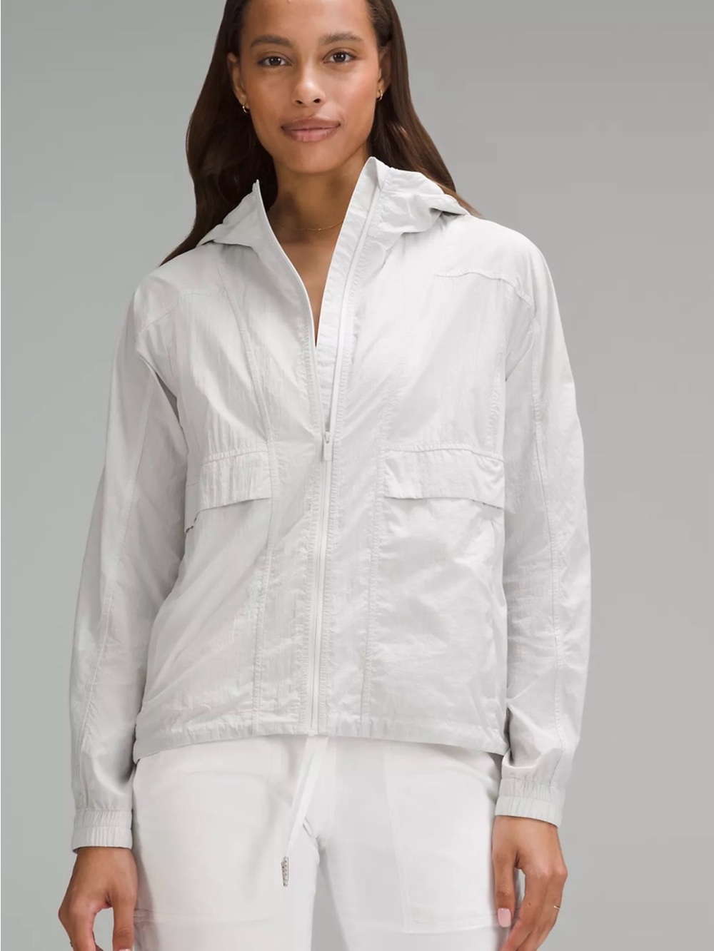 Lightweight hooded windbreaker